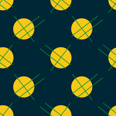 Seamless print with geometric elements. Circles and lines