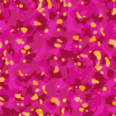 Seamless pattern, abstract colorful purple with yellow dots illustration for textile, clothing, stationery, wrapping paper, wallpaper