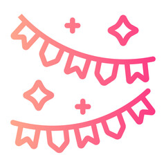 garlands gradient icon