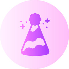 party hat gradient icon