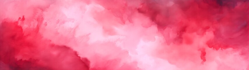 Passionate Palette: Abstract Red Watercolor Paper Texture for Web Banners