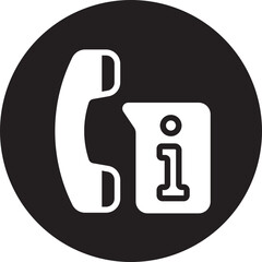 telephone glyph icon