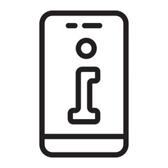 smartphone line icon