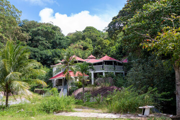 Fototapeta na wymiar Seychelles - An old seychellois house 