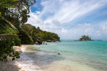Obraz premium Seychelles - Anse Royale viewpoint