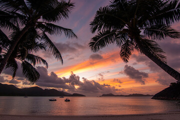 Seychelles - Sunset over Anse Gouvernement