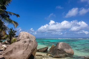 Cercles muraux Anse Source D'Agent, île de La Digue, Seychelles Seychelles - La Digue - Anse source d'Argent