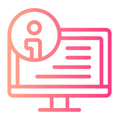 computer gradient icon