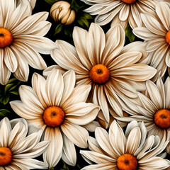 seamless pattern with flowers