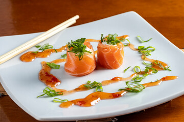 salmon sushi