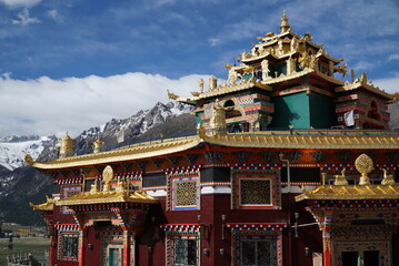 Dzogchen Monastery in Tibetan Sichuan, China