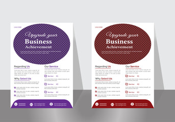 Modern and Colorful Business Flyer Design Template.