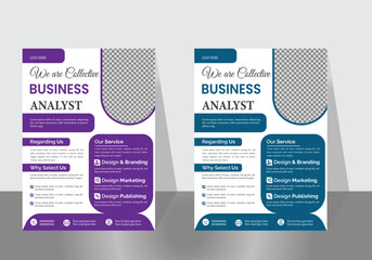 Modern and Colorful Business Flyer Design Template.