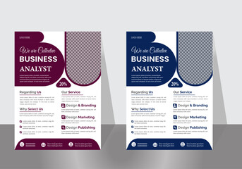 Modern and Colorful Business Flyer Design Template.