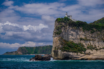Miseno cape lighthouse, Casmpania, Italy