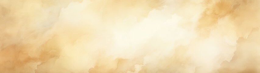 Obraz premium Ethereal Neutrality: Abstract Beige Watercolor Paper Texture for Web Banners