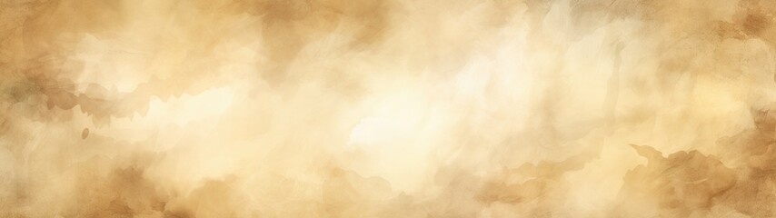 Obraz premium Ethereal Neutrality: Abstract Beige Watercolor Paper Texture for Web Banners