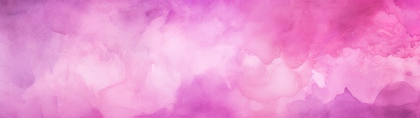Obraz premium Magenta Magic: Abstract Watercolor Paper Texture for Web Banner Panorama
