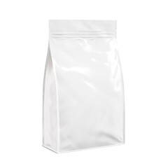 a white food bag isolated on a blank background