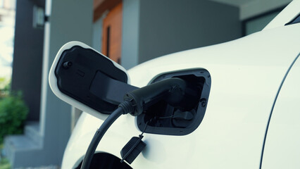 Home charging station providing sustainable, renewable source of power for electronic vehicle, EV...