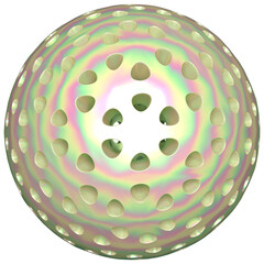 Holographic Y2K abstract shapes