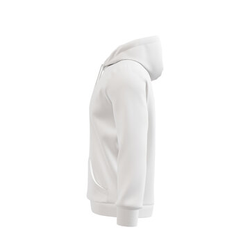 a invisible mannequin with a hoodie isolated on a white background