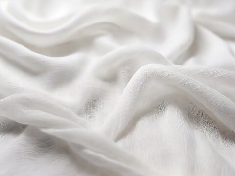 White Gauze Textured Background Image
