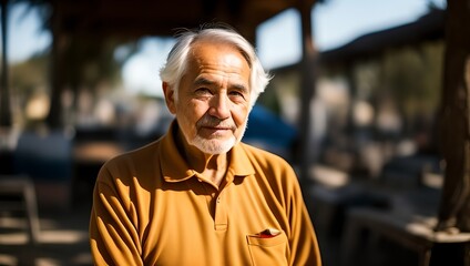 Fototapeta premium Portrait of an elderly man