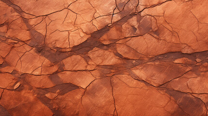 dry earth red rock texture orange marble background - by generative ai