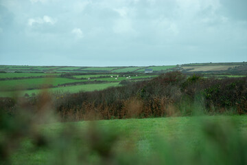 Obraz premium Ballade dans les phares de La Hague, Cotentin, peu de temps avant la tempête Ciaran, en Normandie, France 
