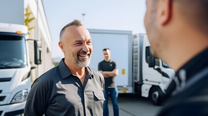 Fleet managers optimizing vehicle logistics