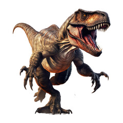 t rex isolated on transparent background 