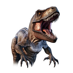 t rex isolated on transparent background 