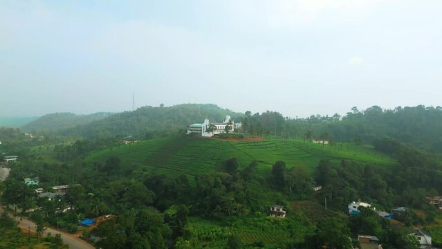 Lady of Mount Carmel Church, Thalappuzha, Wayanad
Surrounded by Tea Plantation