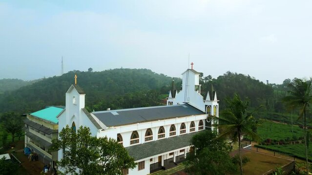 Lady of Mount Carmel Church, Thalappuzha, Wayanad
Surrounded by Tea Plantation