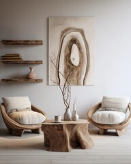 Digital Minimalism: Beautiful Rustic Furniture in White