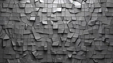 Fotobehang Monochromatic 3D polygonal texture © Dieter Holstein