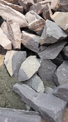 .blaks stones on the banks of the congo river 