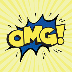 Colored comic bubble chat Vector