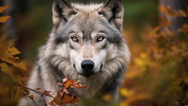 Photographer photo of a gray wolf in the wild