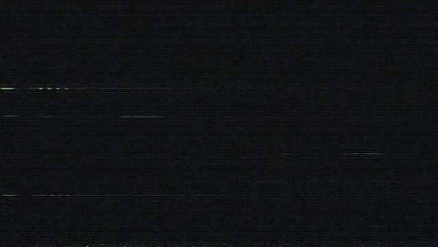 Tv screen Glitch effect. Defects and interference video transmision. Retro futurism analog aesthetics