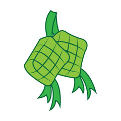 ketupat icon logo vector design template