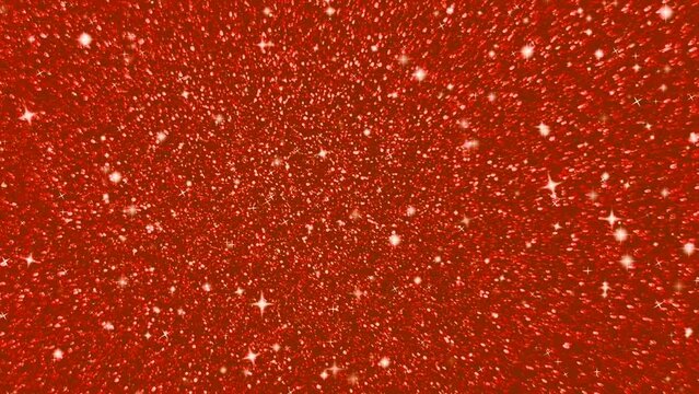 Looping animation of a shiny red glitter background