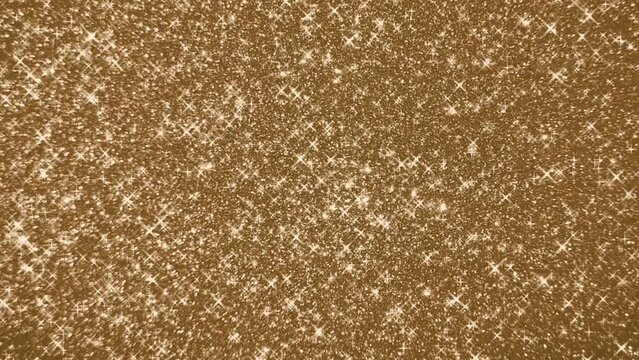 Abstract wallpaper glitter shiny stars glowing on brown background