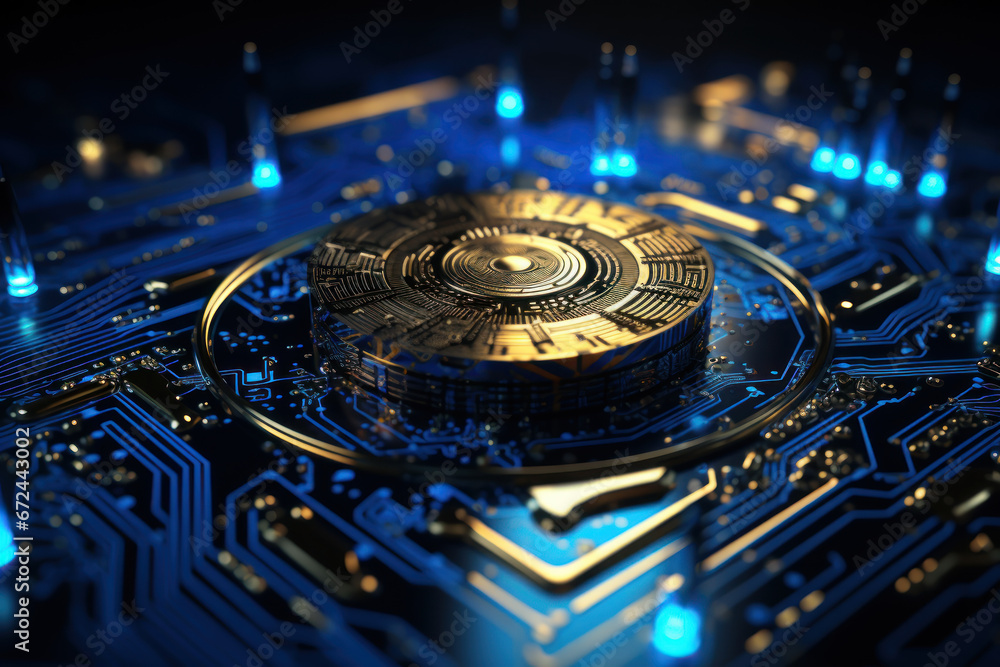 Aufkleber a digital fingerprint recognition process, highlighting biometric security measures. generative ai.