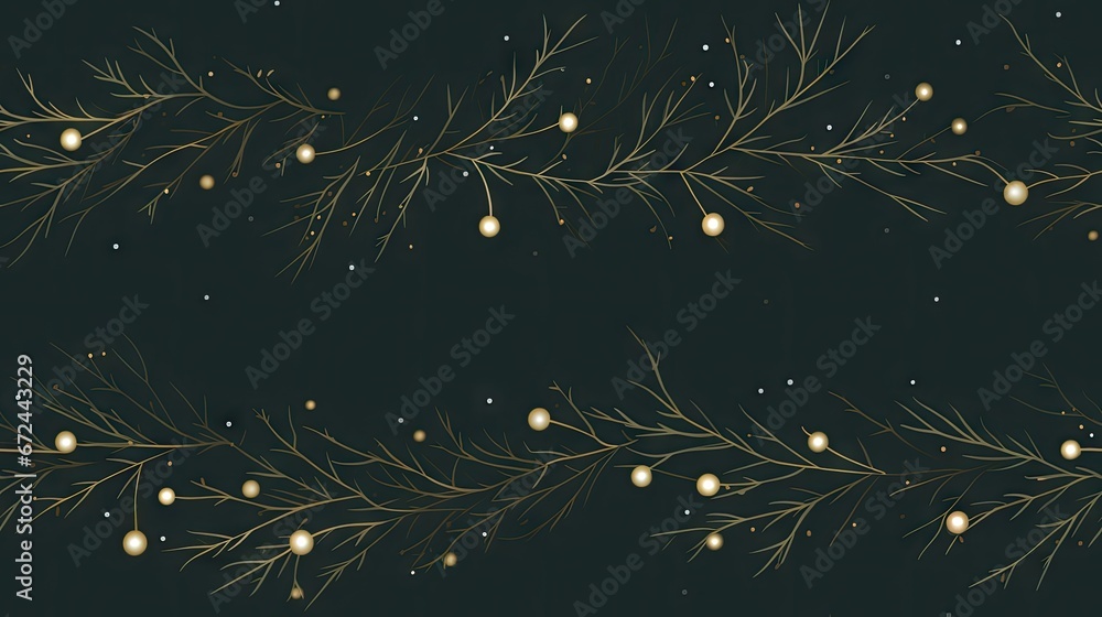 Poster a close up of a tree with a lot of small lights on it's branches in the night sky. generative ai