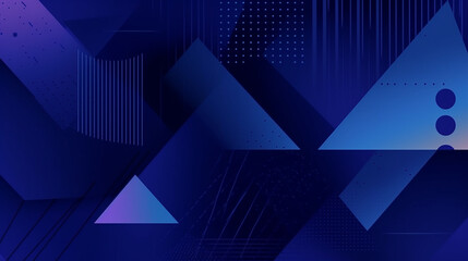Obraz premium Blue abstract object asymmetrical bright spatial geometric background image AI generated art