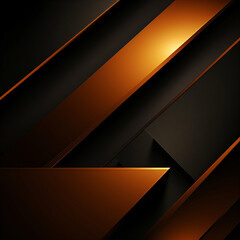 abstract black and orange diagonal design, minimal background