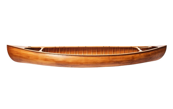 Classic Paddle Canoe on transparent background on Transparent Background