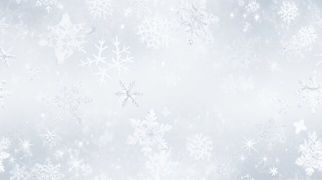  a snowflake background with white snow flakes on a gray and white snowflake background with white snow flakes on the top of the snowflakes.  generative ai